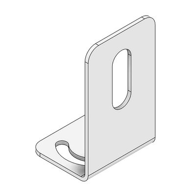 66-208-3 MODULAR SOLUTIONS ALUMINUM BRACKET<BRE>30 SERIES 8MM SENSOR HOLDING